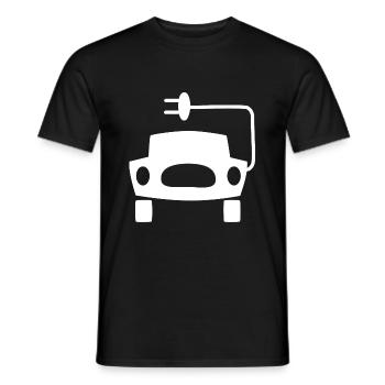 Les voitures électriques - T-shirt homme - noir - Devant - AI Model Male 178 light (178cm)