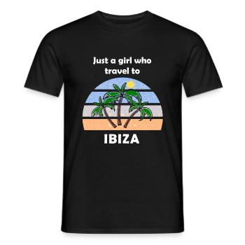Voyage à Ibiza - T-shirt homme - noir - Devant - AI Model Male 178 light (178cm)