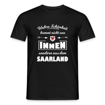 Die Saarländer - Männer T-Shirt - Schwarz - Vorne - AI Model Male 178 light (178cm)