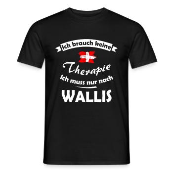 Aus der Schweiz - Männer T-Shirt - Schwarz - Vorne - AI Model Male 178 light (178cm)