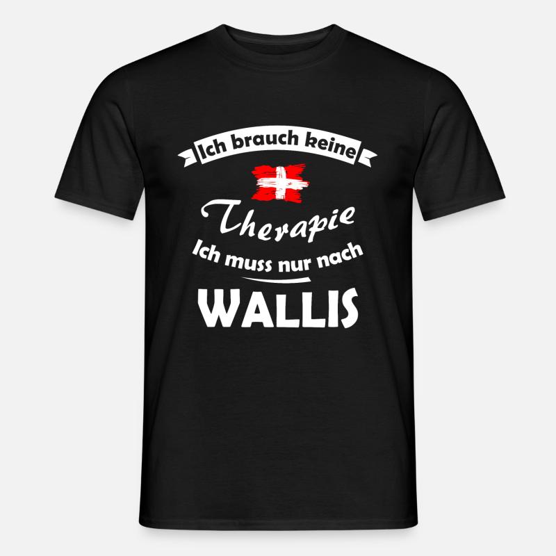 Aus der Schweiz - Männer T-Shirt - Schwarz