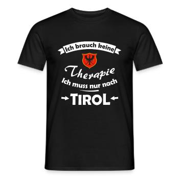 Ferien in Tirol - Männer T-Shirt - Schwarz - Vorne - AI Model Male 178 light (178cm)