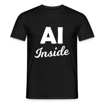 The Programmers - Men's T-Shirt - black - Front - AI Model Male 178 light (178cm)
