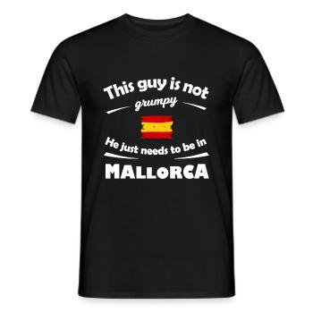 Tourist in Mallorca - Men's T-Shirt - black - Front - AI Model Male 178 light (178cm)