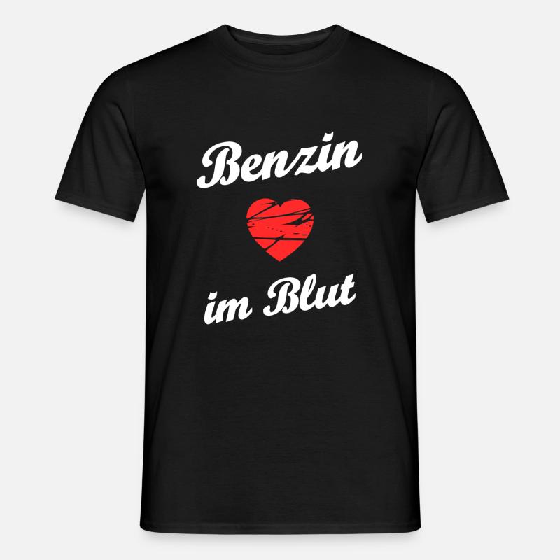 Benzin im Blut - Männer T-Shirt - Schwarz
