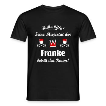Zuhause im Frankenland - Männer T-Shirt - Schwarz - Vorne - AI Model Male 178 light (178cm)