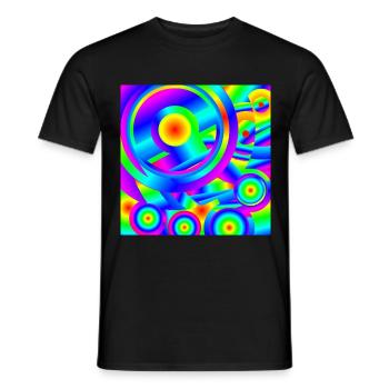 Mediterraner Sonnenaufgang - Männer T-Shirt - Schwarz - Vorne - AI Model Male 178 light (178cm)