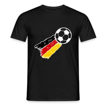 La fusée du football allemand - T-shirt homme - noir - Devant - AI Model Male 178 light (178cm)