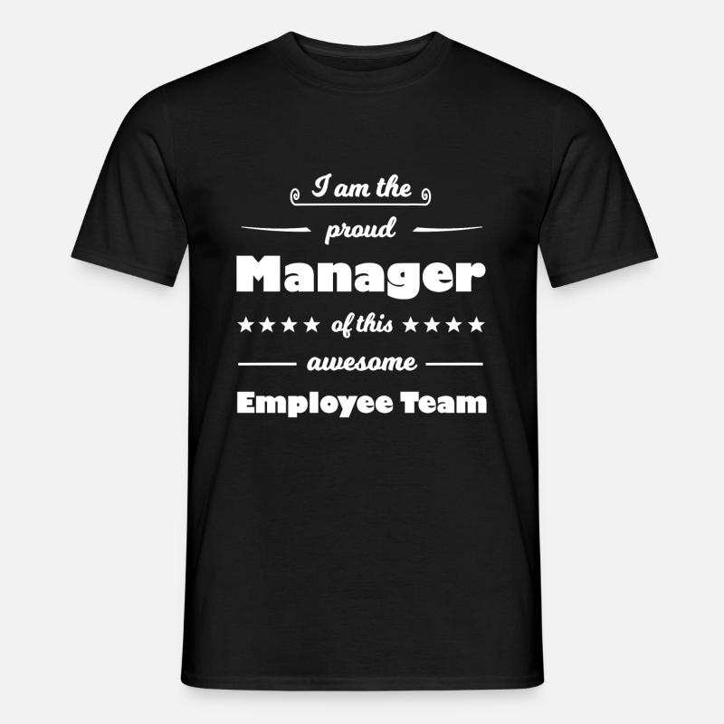 The funny manager - Men's T-Shirt - black
