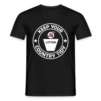 Les capitalistes - T-shirt homme - noir - Devant - AI Model Male 178 light (178cm)