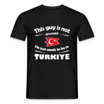 Vacances en Turquie - T-shirt homme - noir - Devant - AI Model Male 178 light (178cm)