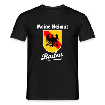 The homeland of Baden - Men's T-Shirt - black - Front - AI Model Male 178 light (178cm)