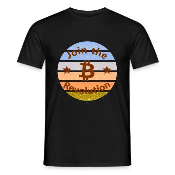 La révolution des pièces de monnaie - T-shirt homme - noir - Devant - AI Model Male 178 light (178cm)