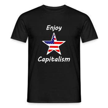 Profitez du capitalisme - T-shirt homme - noir - Devant - AI Model Male 178 light (178cm)