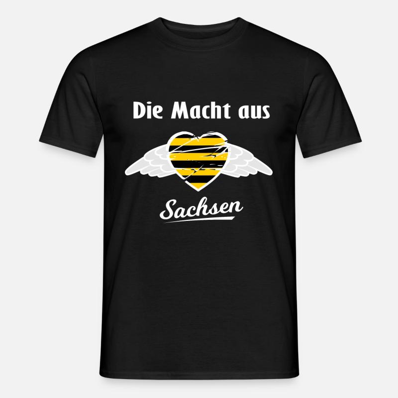 Die Macht aus Sachsen - Männer T-Shirt - Schwarz