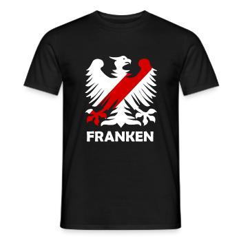 Die Franken aus Deutschland - Männer T-Shirt - Schwarz - Vorne - AI Model Male 178 light (178cm)