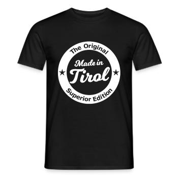Das schöne Tirol in Österreich - Männer T-Shirt - Schwarz - Vorne - AI Model Male 178 light (178cm)