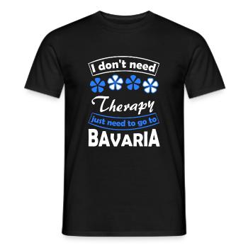 Vacances dans la belle Bavière - T-shirt homme - noir - Devant - AI Model Male 178 light (178cm)