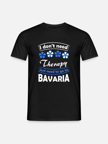 Holidays in beautiful Bavaria - Men's T-Shirt - black