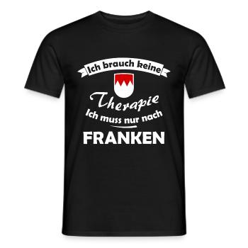 Heimweh nach dem schönen Franken - Männer T-Shirt - Schwarz - Vorne - AI Model Male 178 light (178cm)