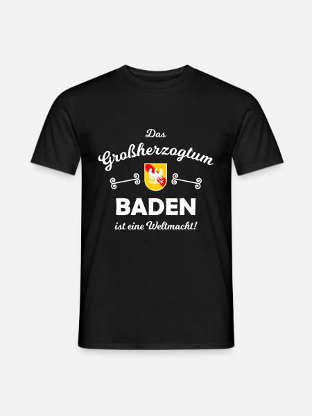Das stolze Großherzogtum Baden - Männer T-Shirt - Schwarz
