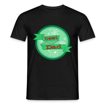 Best dad - Men's T-Shirt - black - Front - AI Model Male 178 light (178cm)