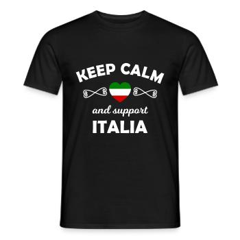 Supporters from Italy - Men's T-Shirt - black - Front - AI Model Male 178 light (178cm)