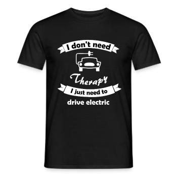 Voitures hybrides et électriques - T-shirt homme - noir - Devant - AI Model Male 178 light (178cm)