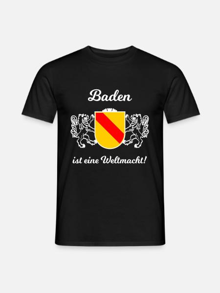 Die Weltmacht aus Baden - Männer T-Shirt - Schwarz