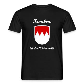 The team from Franconia - Men's T-Shirt - black - Front - AI Model Male 178 light (178cm)