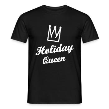 La reine des fêtes - T-shirt homme - noir - Devant - AI Model Male 178 light (178cm)