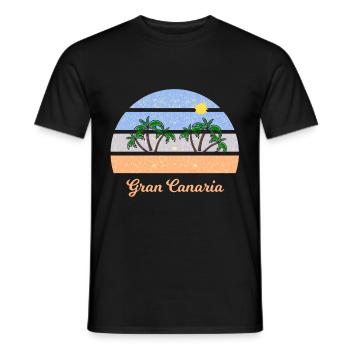 Urlaub in Gran Canaraia - Männer T-Shirt - Schwarz - Vorne - AI Model Male 178 light (178cm)
