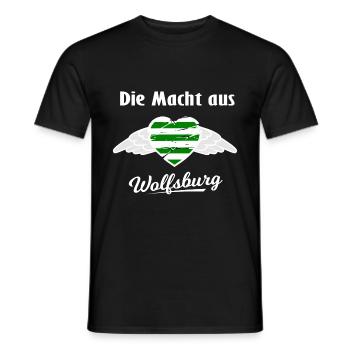 Die Fans aus Wolfsburg - Männer T-Shirt - Schwarz - Vorne - AI Model Male 178 light (178cm)