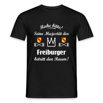 La Majesté de Fribourg - T-shirt homme - noir - Devant - AI Model Male 178 light (178cm)
