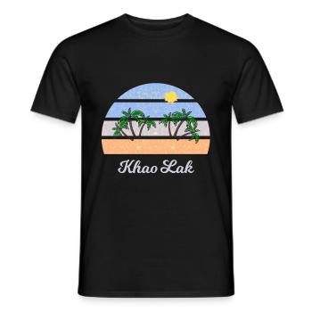 Le voyage à Khao Lak - T-shirt homme - noir - Devant - AI Model Male 178 light (178cm)