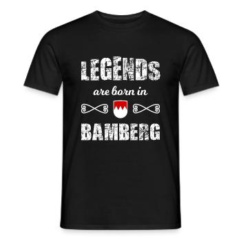 Die Legenden aus Bamberg - Männer T-Shirt - Schwarz - Vorne - AI Model Male 178 light (178cm)