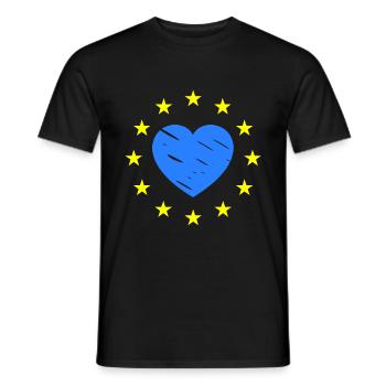 Die Europawahl - Männer T-Shirt - Schwarz - Vorne - AI Model Male 178 light (178cm)