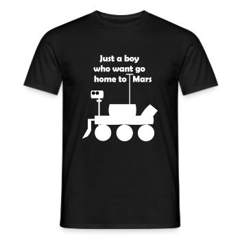 Excursion into space - Men's T-Shirt - black - Front - AI Model Male 178 light (178cm)