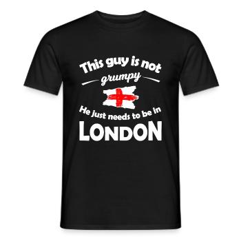 Urlaub in London - Männer T-Shirt - Schwarz - Vorne - AI Model Male 178 light (178cm)
