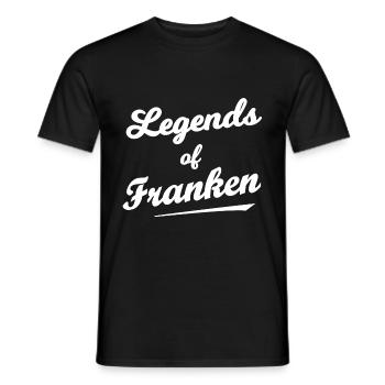 The myth of Franconia - Men's T-Shirt - black - Front - AI Model Male 178 light (178cm)