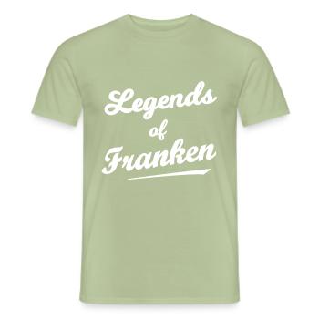 The myth of Franconia - Men's T-Shirt - sage - Front - AI Model Male 178 light (178cm)