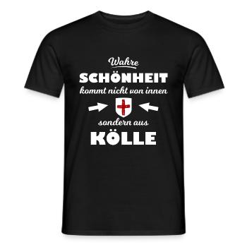 Chez soi à Kölle - T-shirt homme - noir - Devant - AI Model Male 178 light (178cm)