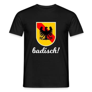 Baden est un sentiment - T-shirt homme - noir - Devant - AI Model Male 178 light (178cm)
