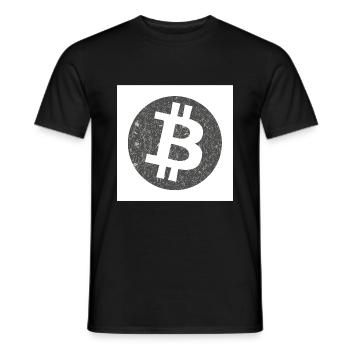 Das öffentliche Geld Bitcoin - Männer T-Shirt - Schwarz - Vorne - AI Model Male 178 light (178cm)