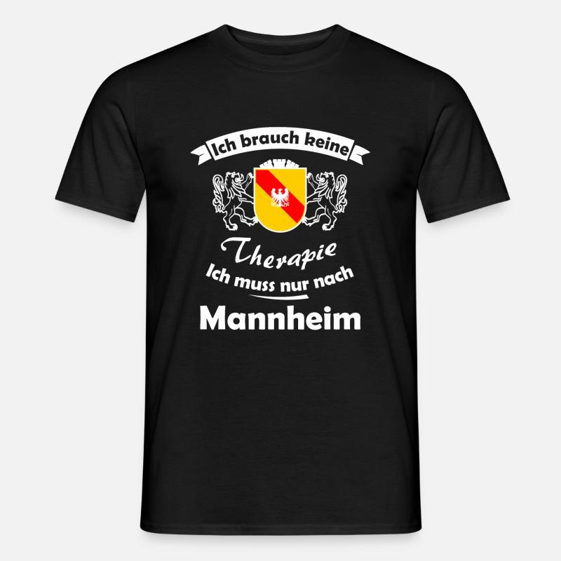 Die Heimat in Mannheim - Männer T-Shirt - Schwarz