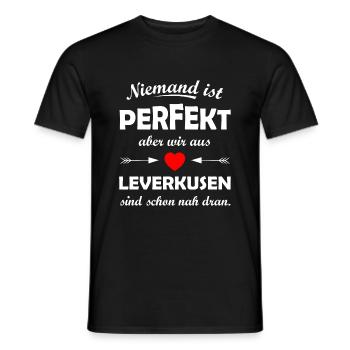 Ville de Leverkusen en Rhénanie - T-shirt homme - noir - Devant - AI Model Male 178 light (178cm)