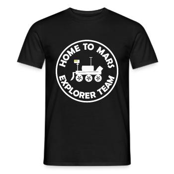 Das Entdecker Team - Männer T-Shirt - Schwarz - Vorne - AI Model Male 178 light (178cm)