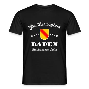 Funny Baden sayings Badnerland - Men's T-Shirt - black - Front - AI Model Male 178 light (178cm)