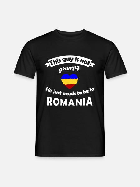 Homesickness for Romania - Men's T-Shirt - black