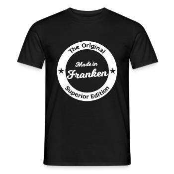 The best from Franconia - Men's T-Shirt - black - Front - AI Model Male 178 light (178cm)